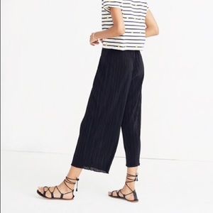 Madewell micropleat wide leg pant